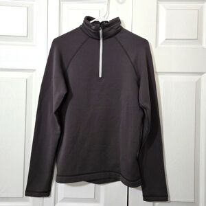 Gray Zip 1/4 Zip Sweatshirt, Moisture Wicking, Size Medium, New With Tags